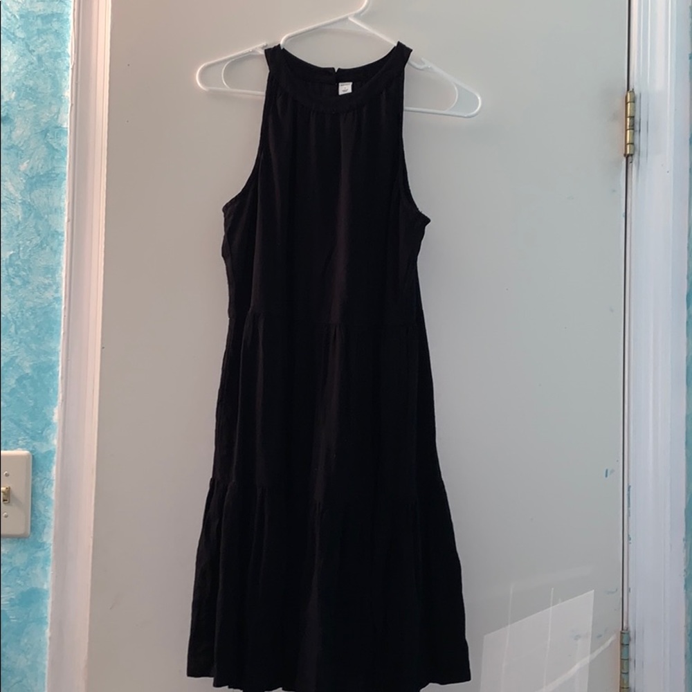 Old navy black tiered tank top dress